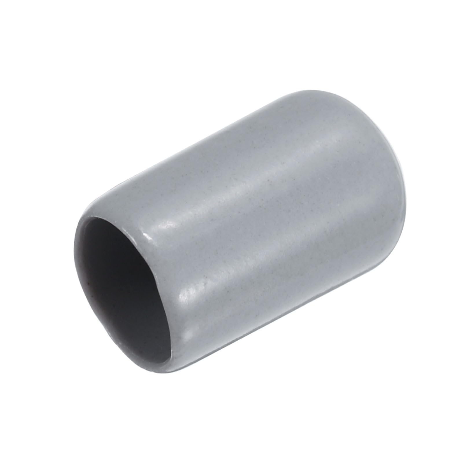 20pcs Rubber End Caps 9mm ID Vinyl PVC Round Tube Bolt Cap Cover Screw Thread Protectors Grey