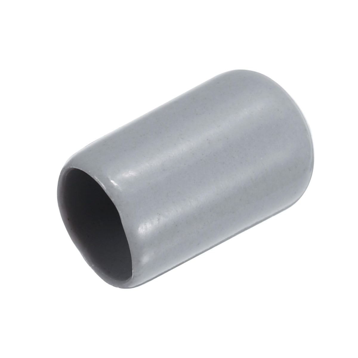 20pcs Rubber End Caps 9mm ID Vinyl PVC Round Tube Bolt Cap Cover Screw Thread Protectors Grey