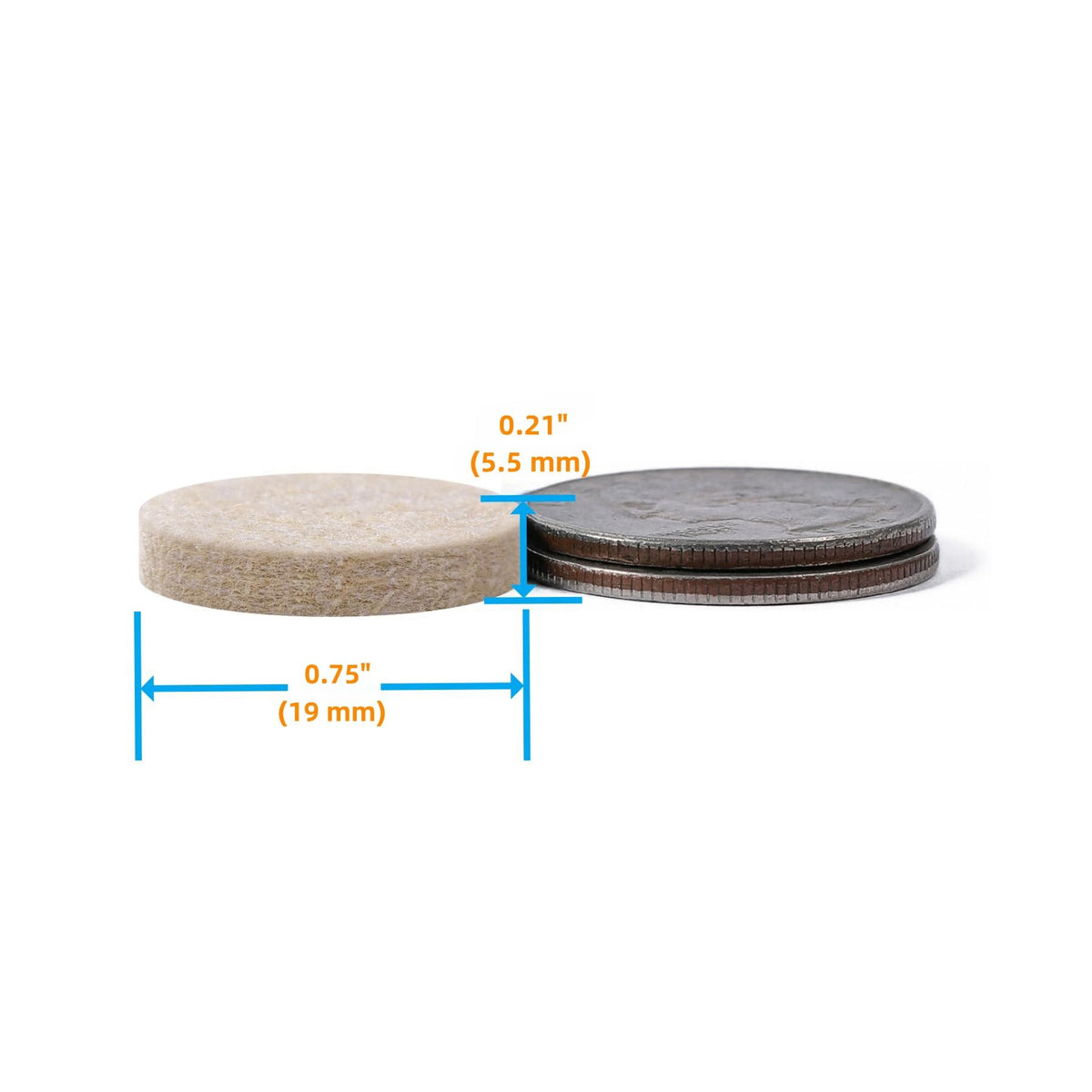 Felt Furniture Pads for Hardwood Floors (96 Count)