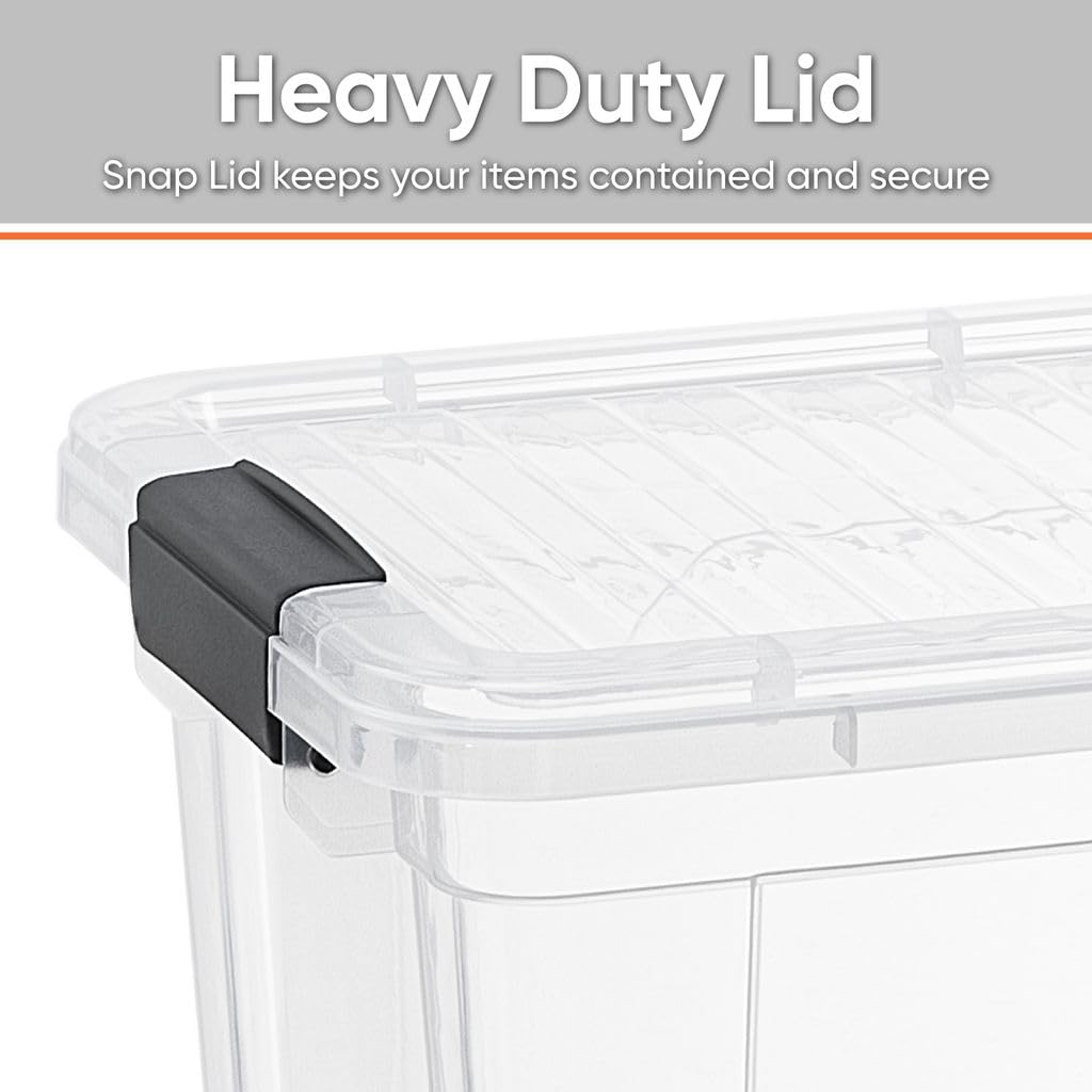 Clear Storage Boxes with Lids