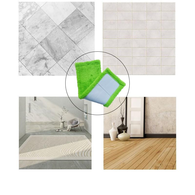 6 Pack Replacement Microfiber Hardwood Floor Mop Refill Compatible with 3M Scotch (6 Count)