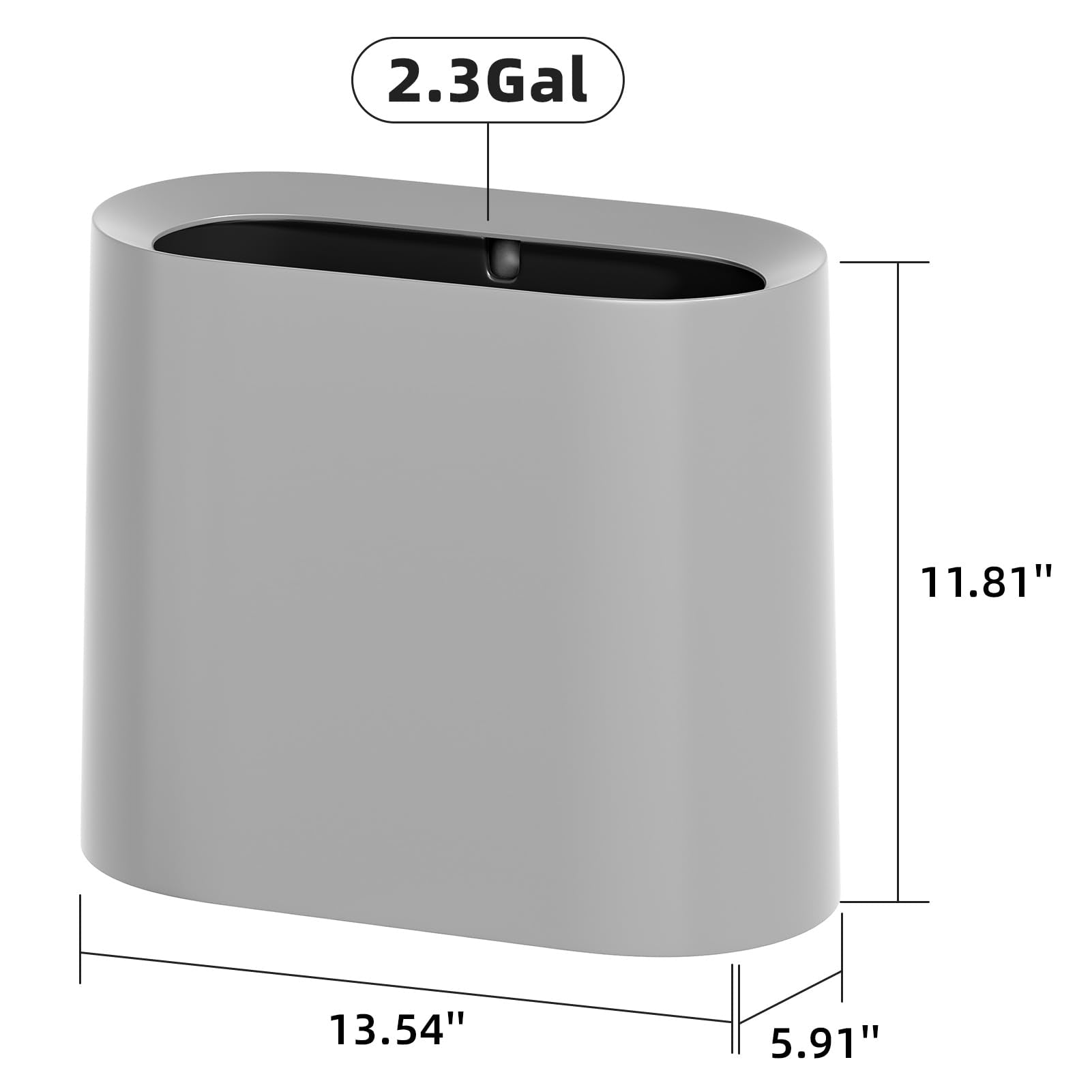 2.3 Gal Bathroom Trash Can