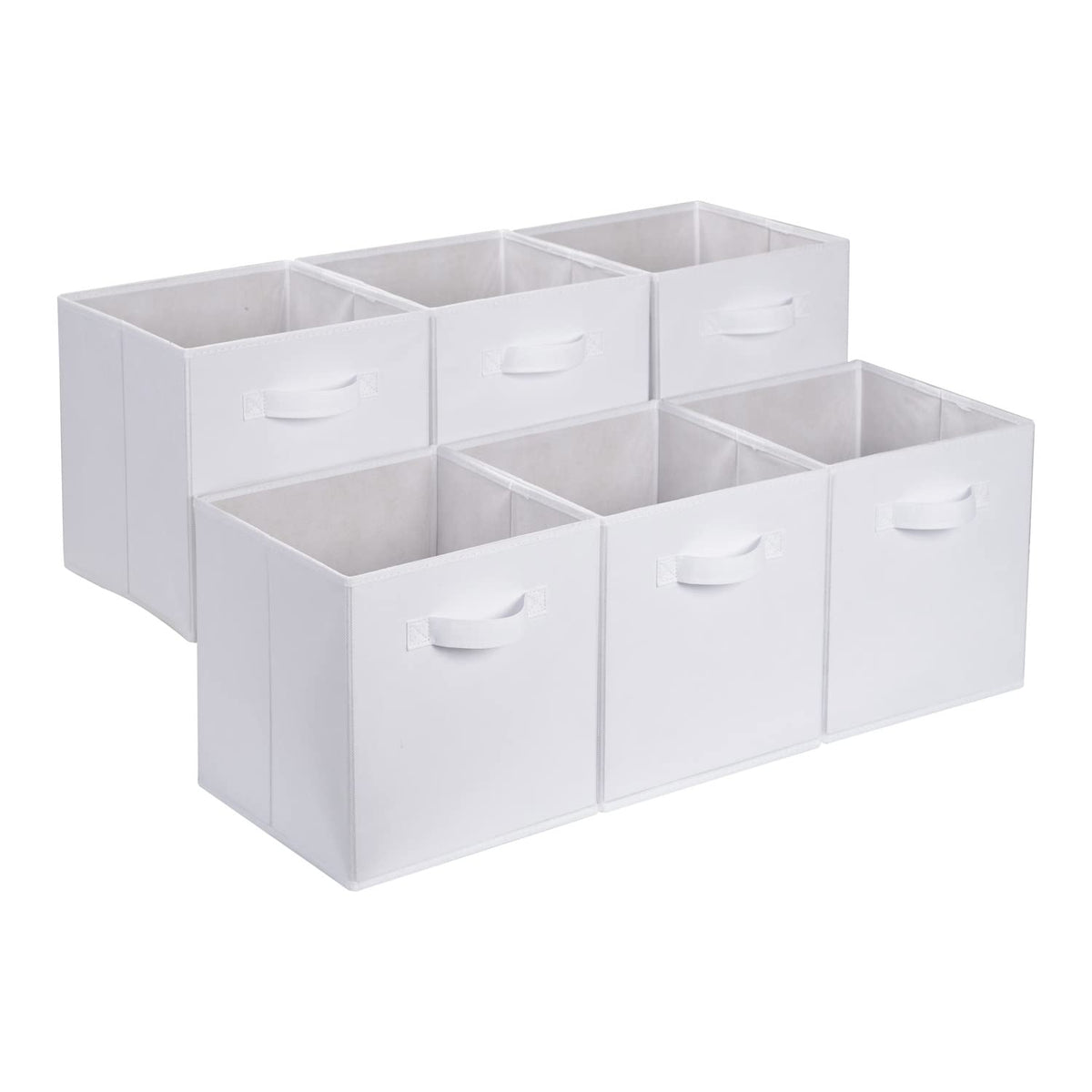 Collapsible Fabric Storage Bins with Handles (6 Count)