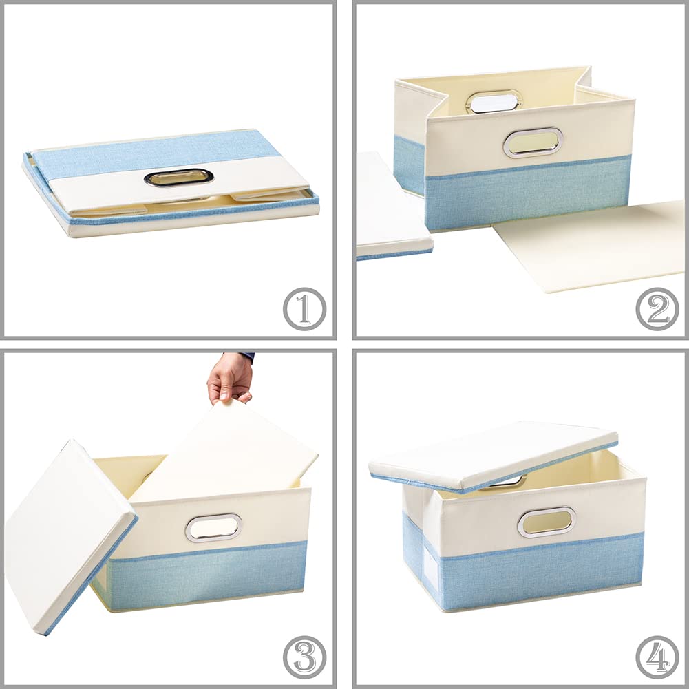 Collapsible Storage Bin with Lid [3 (3 Count)