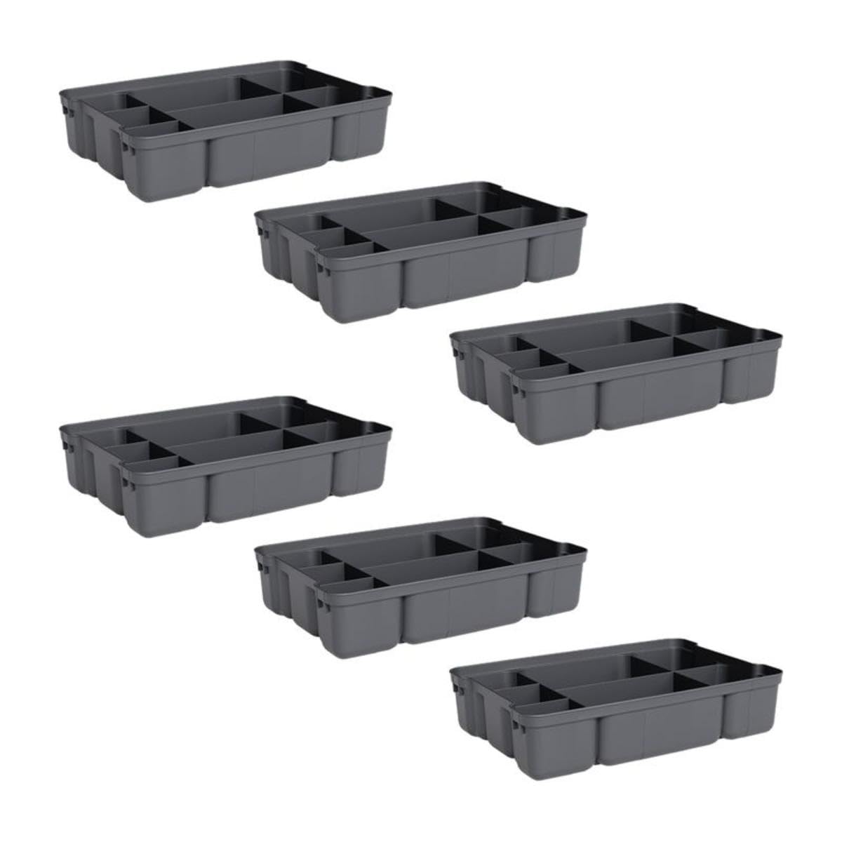 Storage Container Organizing Tray for Superio Bin or Drawer Plastic Organize Sewing (6 Count)
