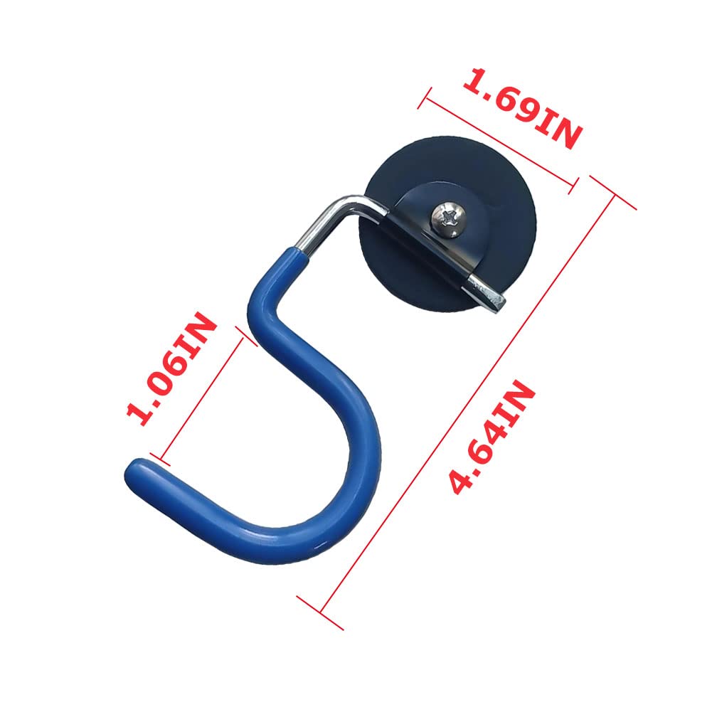 XXHong 2PCS Broom Holder Magnetic Broom Hooks Do Not Require Drilling Warehouse Kitchen Refrigerator Metal Surface Suitable Broom Holder Wall Mount (2 Count)