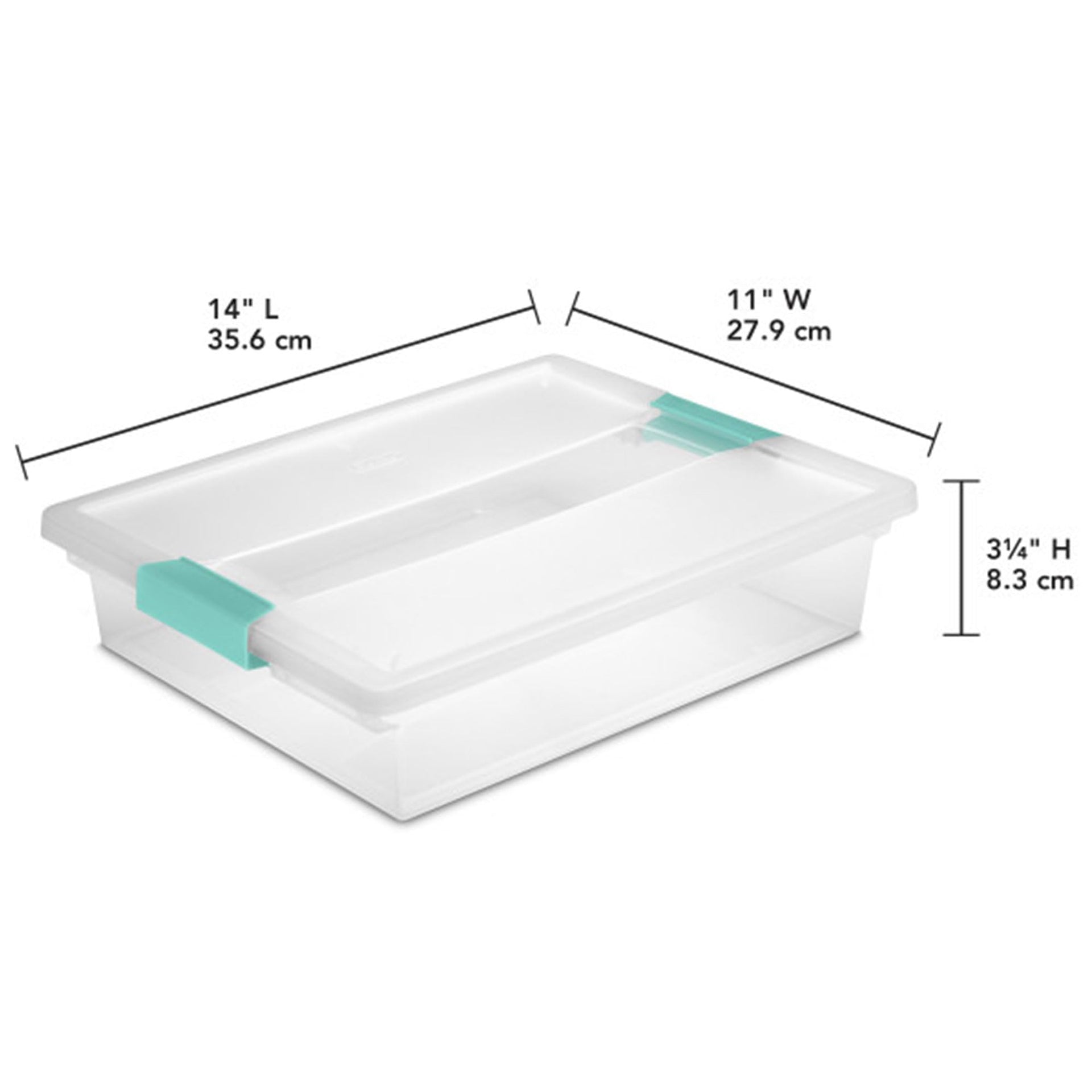 Clip Box Stackable Clear Plastic Bins (18 Count)