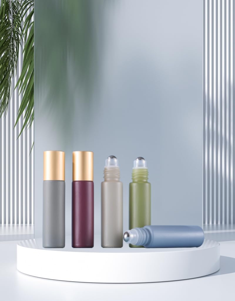 10ml Glass Essential Oil Roller Bottles (10 Count)
