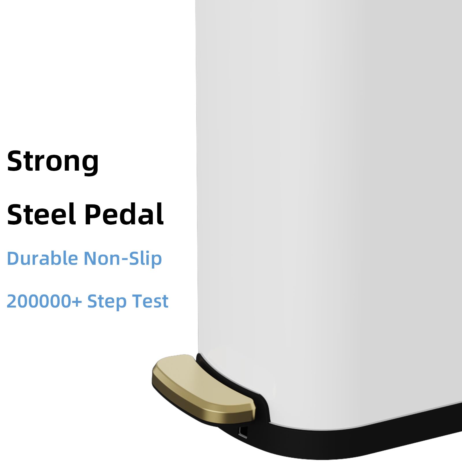 2.6 Gallon Slim Bathroom Trash Can with Soft Close Lid