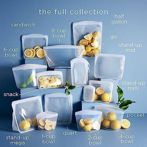 Premium Reusable Silicone Food Storage Bowl