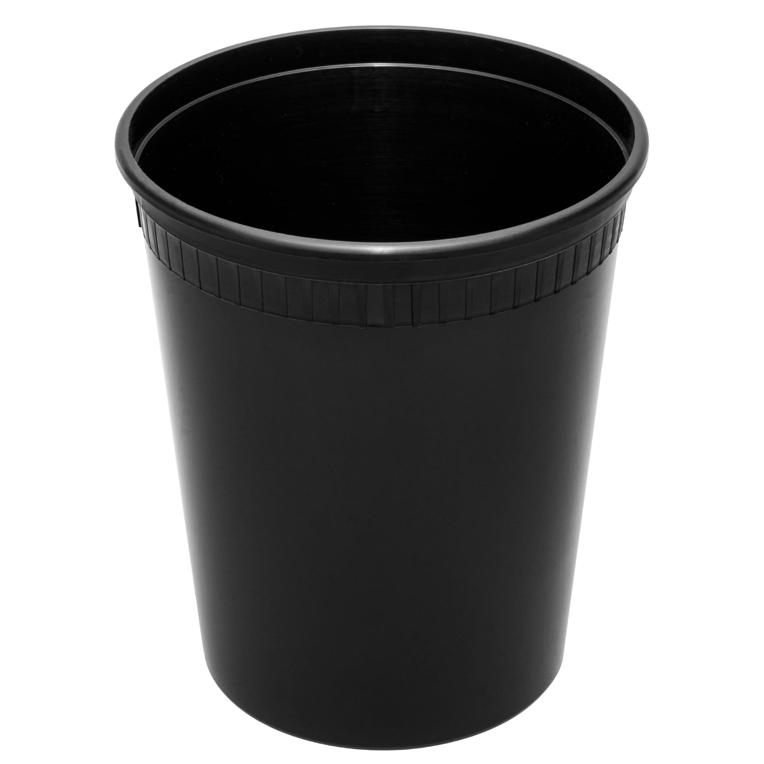 32oz 240 ct Black PP Injection Molded Round Deli Containers with Lids (240 Count)