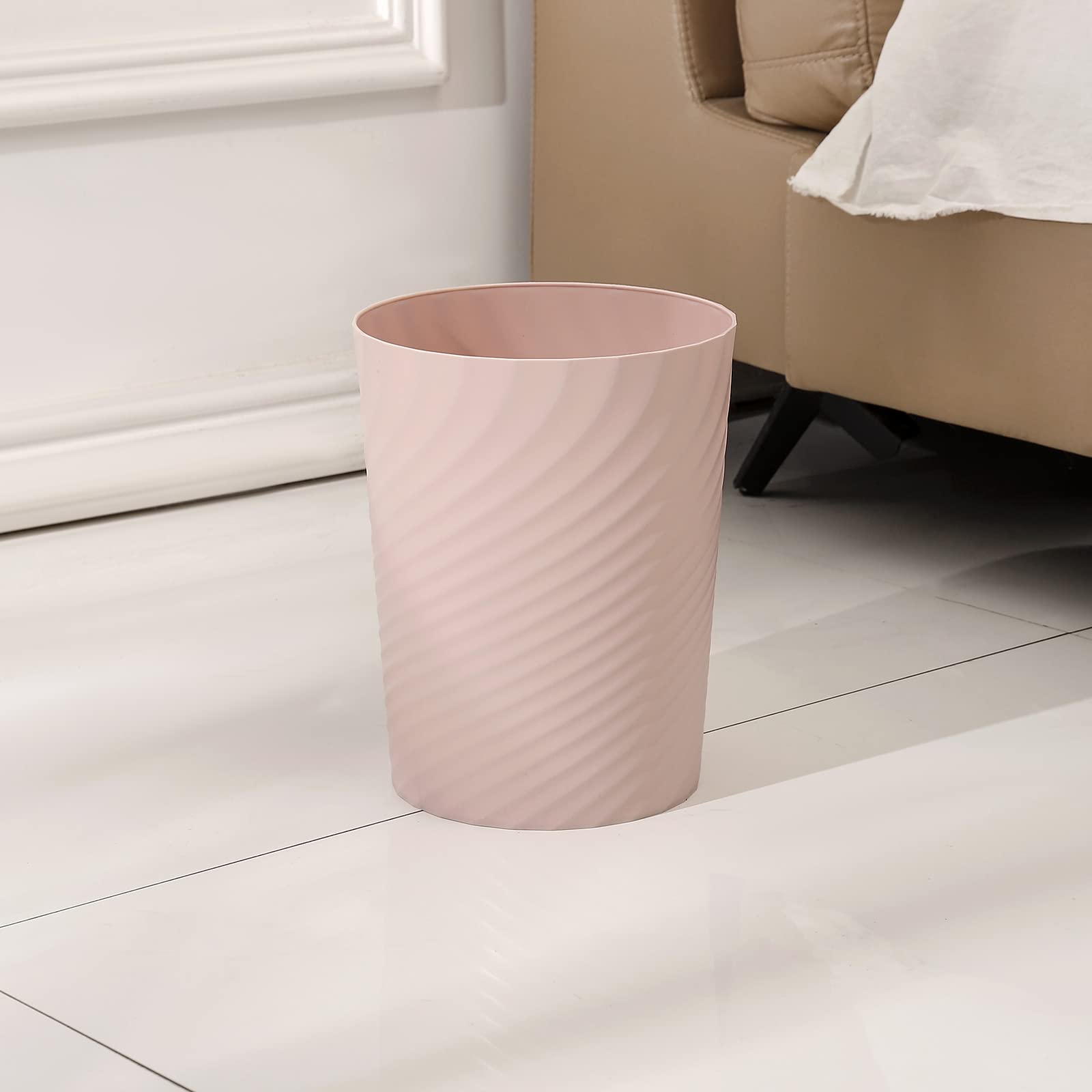 Plastic Small Bathroom Trash Can Wastebasket Garbage Can