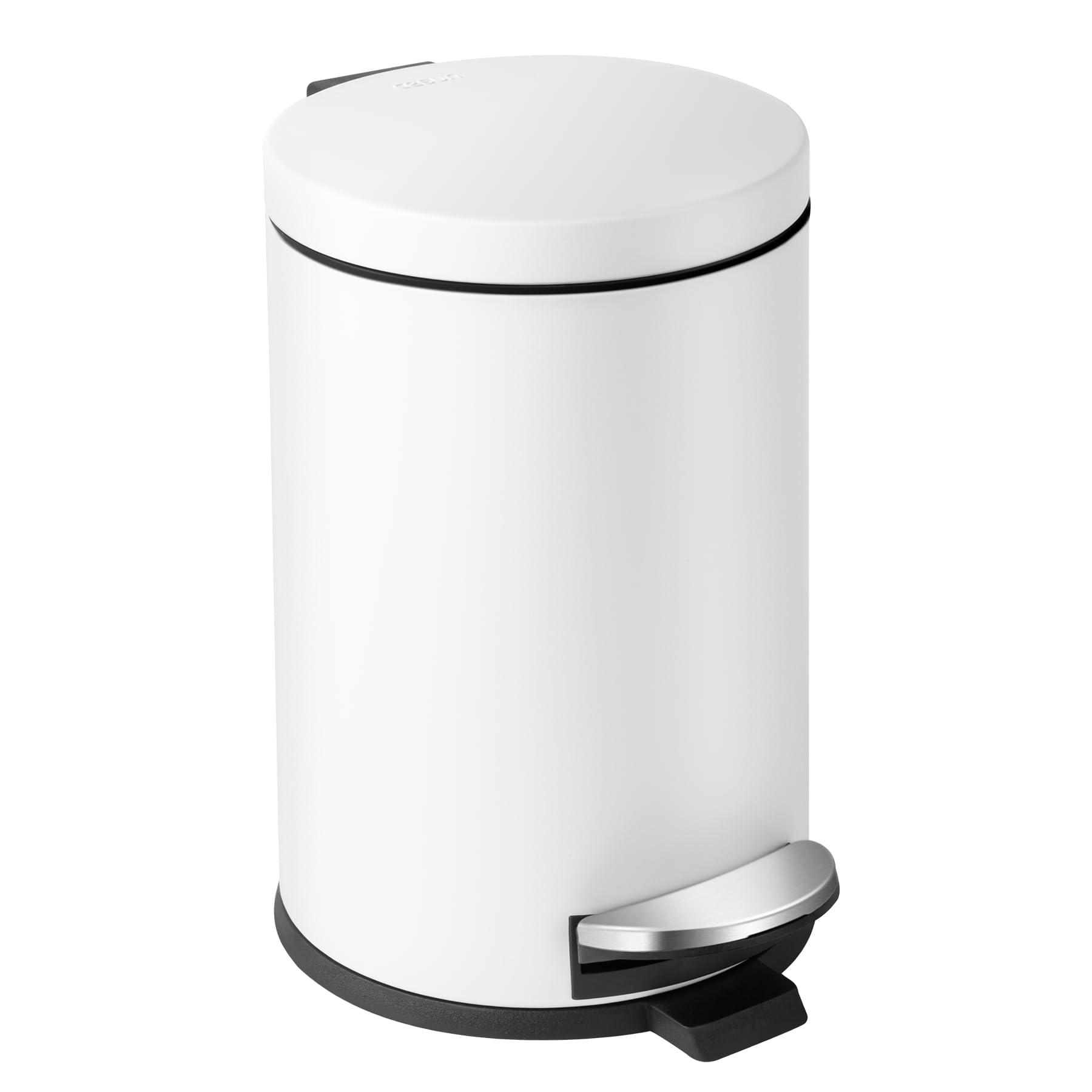 Small Round Bathroom Trash Can with Lid Soft Close