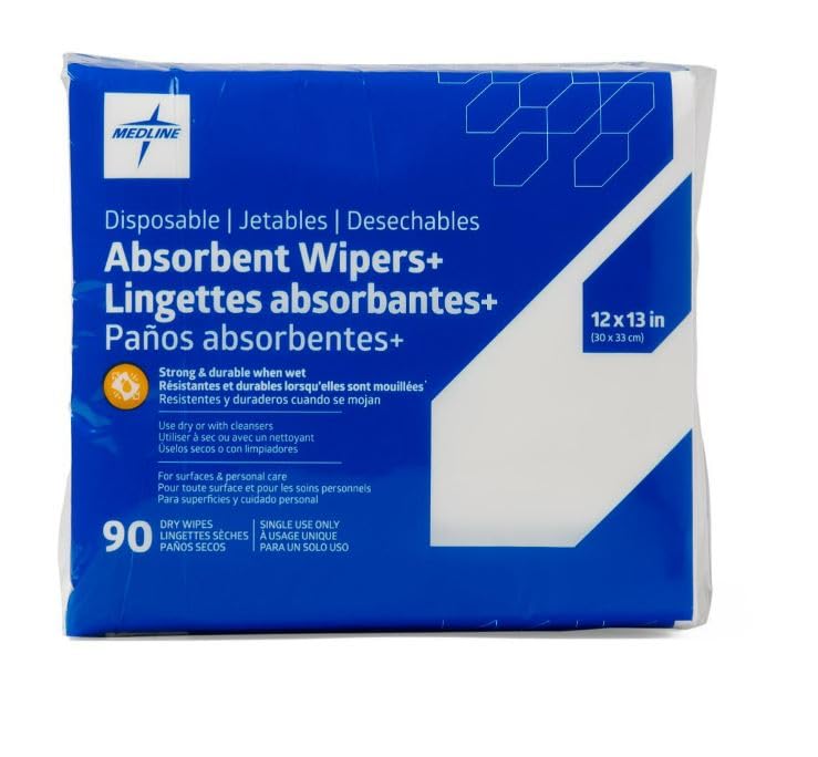 Absorbent Wipers+ Disposable Heavy Duty Dry Wipes (90 Count) - ModHome Supplies
