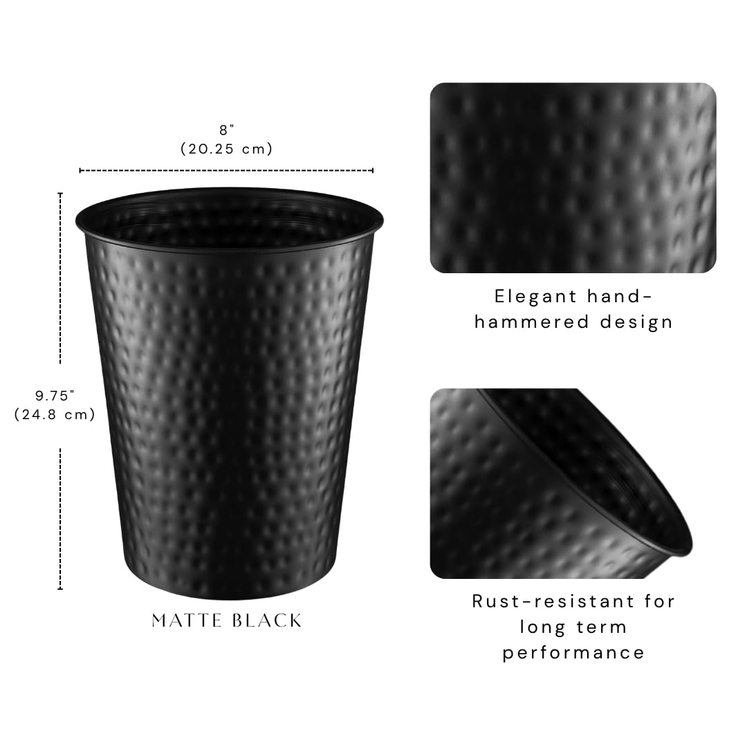 Metal Bathroom Trash Can