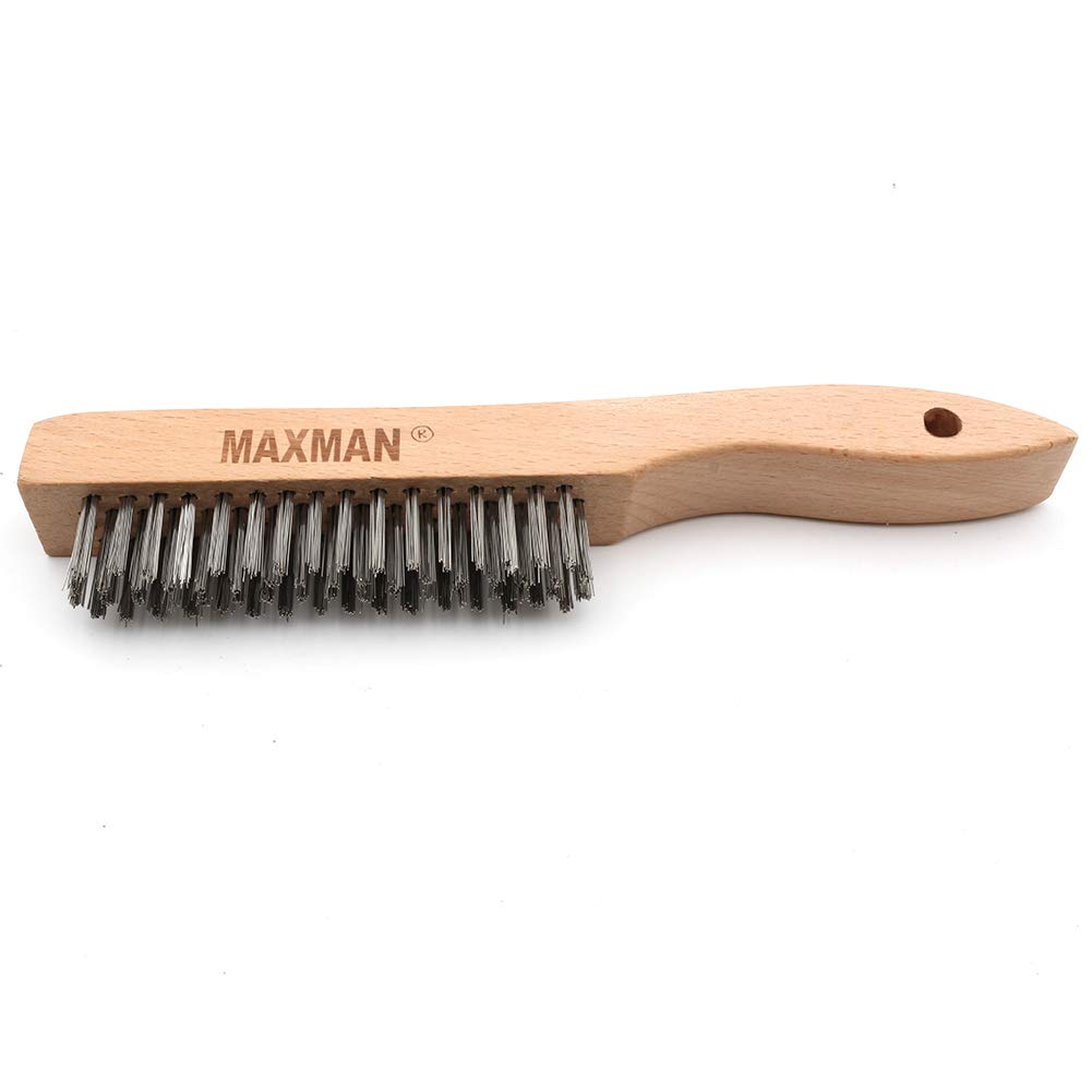 Wire Brush Heavy Duty Stainless Steel Wire Brushes for Cleaning Rust (2 Count)