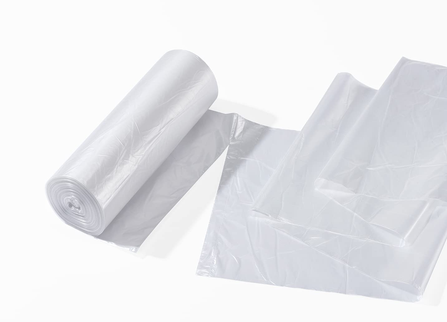 45 48 Gallon Clear Trash Bags Can Liners 43" x 48" 200 Pack (200 Count)