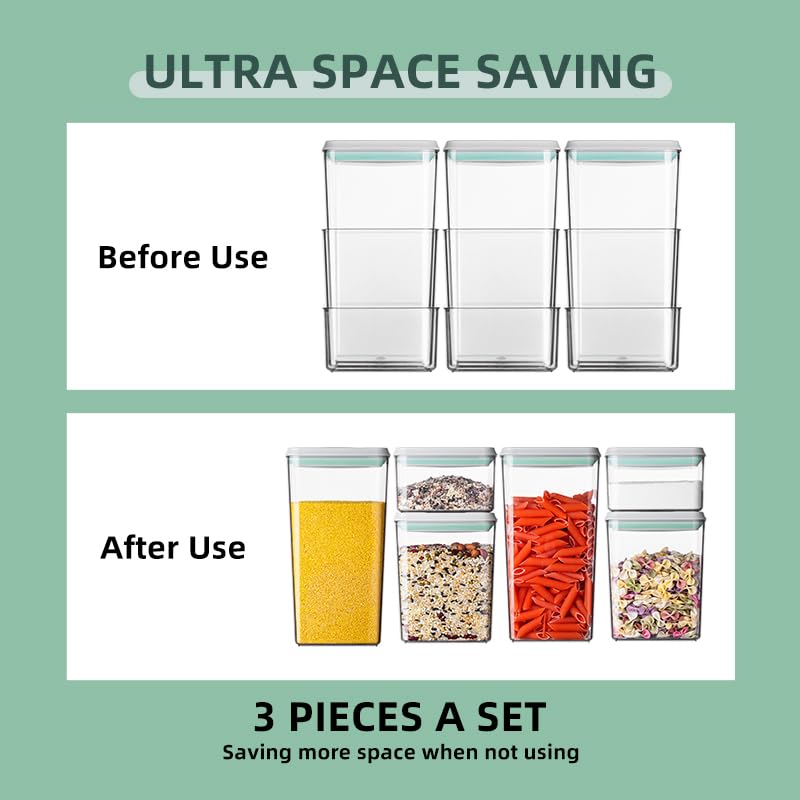 Food Storage Containers with Lids Airtight (3 Count)