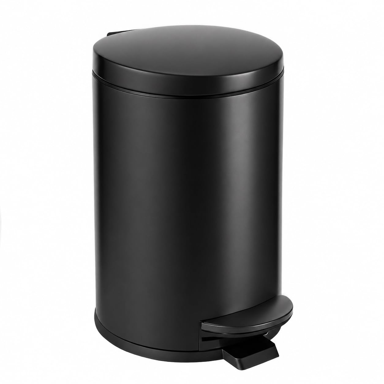 Small Bathroom Trash Can with Lid Soft Close