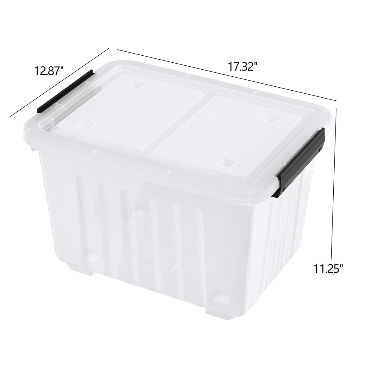 30 Qt Stackable Storage Bins with Lids (4 Count)