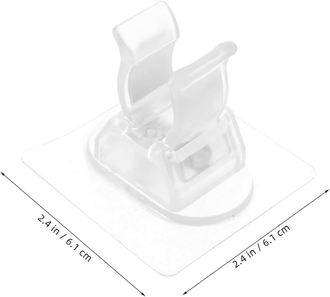 2Pcs Wall Mounted Mop Holder Adhesive Broom Organizer for Bathroom Kitchen and Laundry Room Simple Design Easy Installation Lightweight and Wall Holder for Brooms