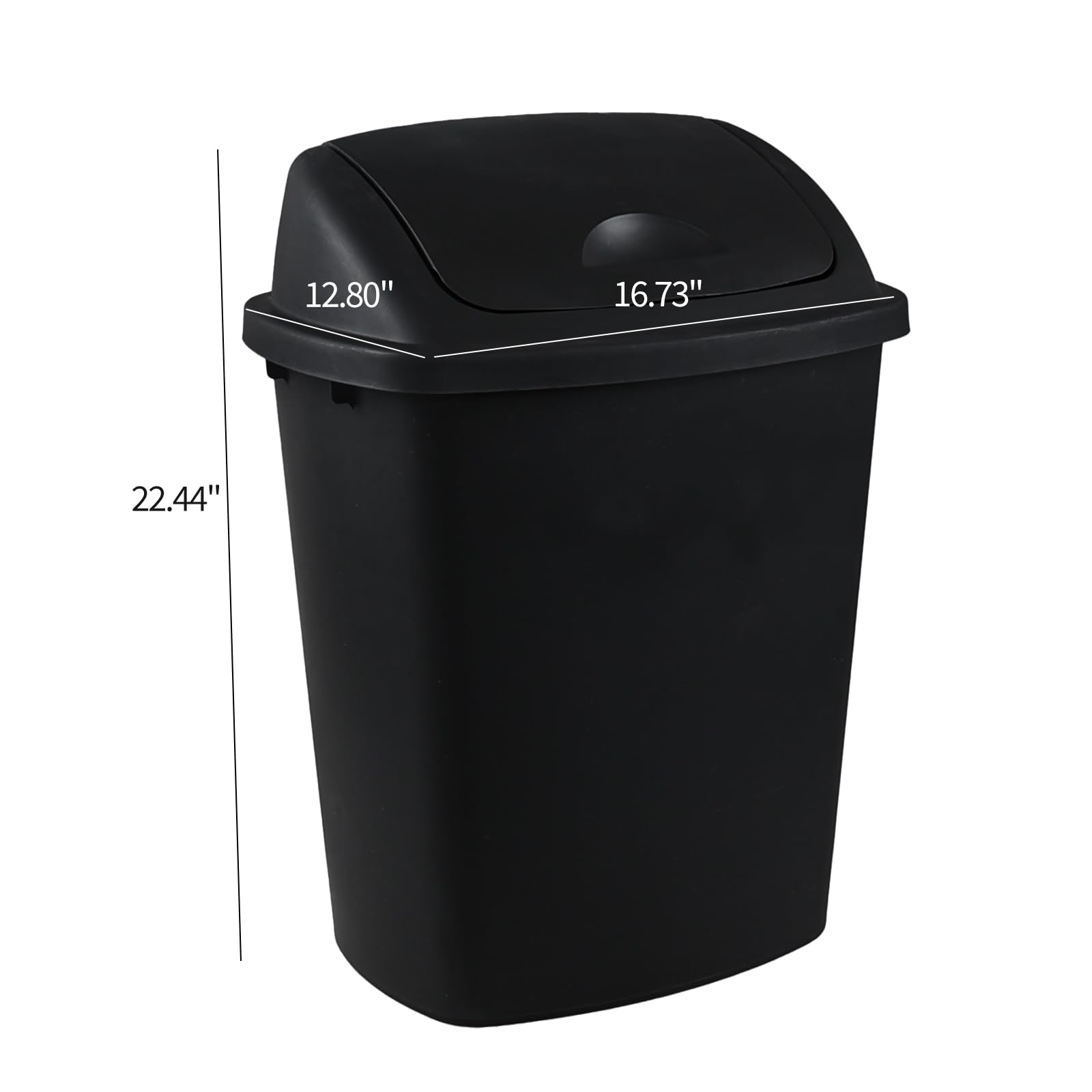 10 Gallon Kitchen Trash Cans with Swing Lid (4 Count)