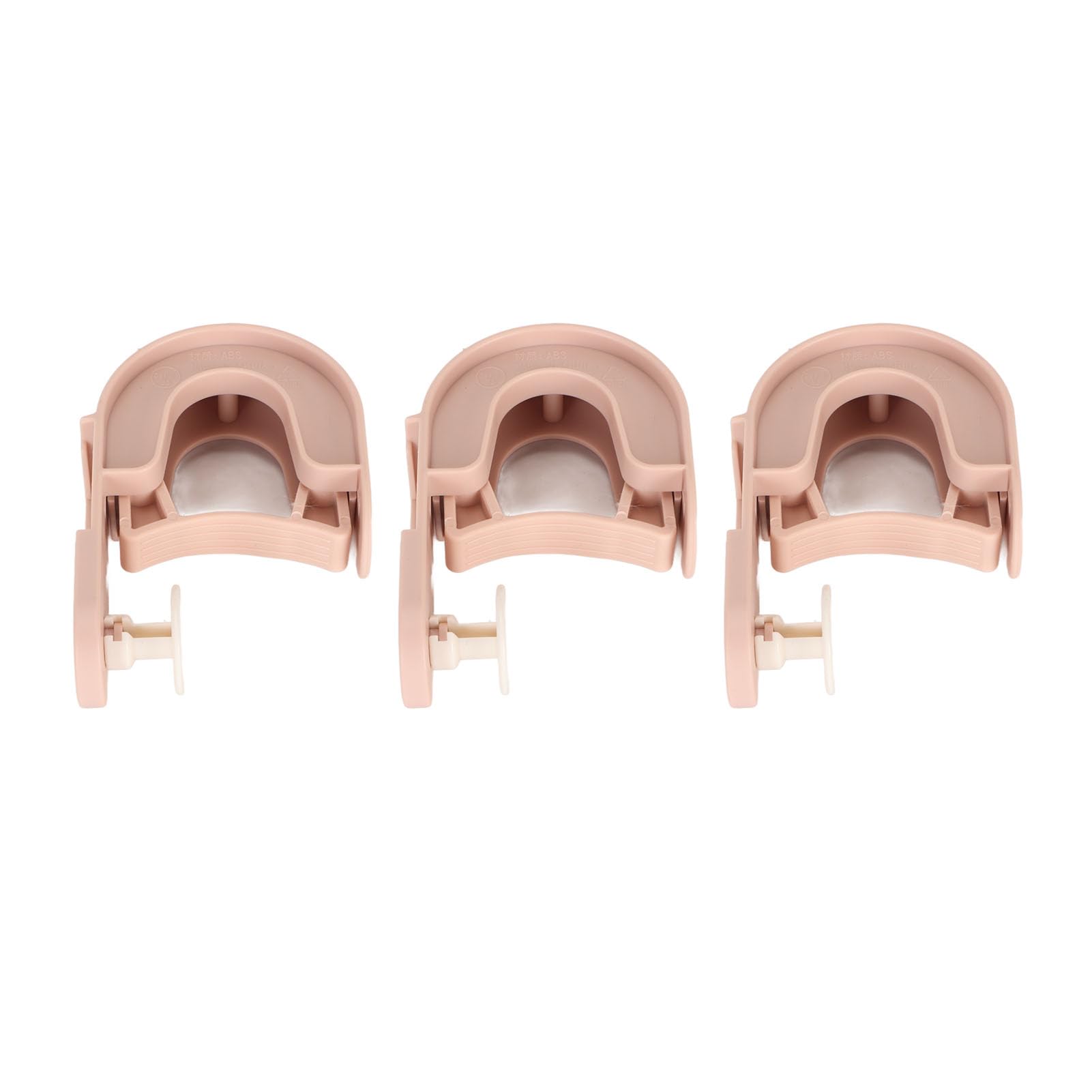 3Pcs Broom Mop Holder Self Adhesive Prevent Slip Multipurpose Wall Mount Mop Grippers for Home Bathroom Kitchen Garden Garage
