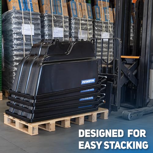 Tilt Truck, 1/2 Cu. Yd. Capacity Dump Cart with Heavy Duty 12” Wheels & 5” Casters & Forklift-able Frame for Jobsites, 850 lbs, Trash Cart with Wheels DUC12T-F-02PK (2-Pack) (2 Count)