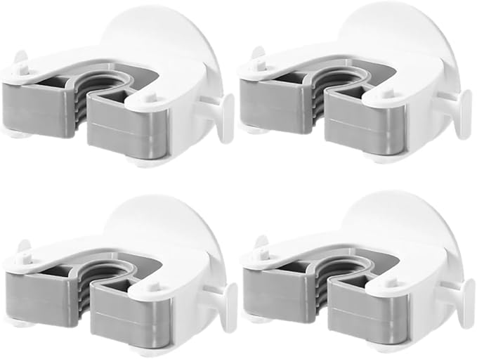 4pcs Broom Hanger Wall Mount Mop Clip Safe Material for Strong and Storage Easy Wall Installation
