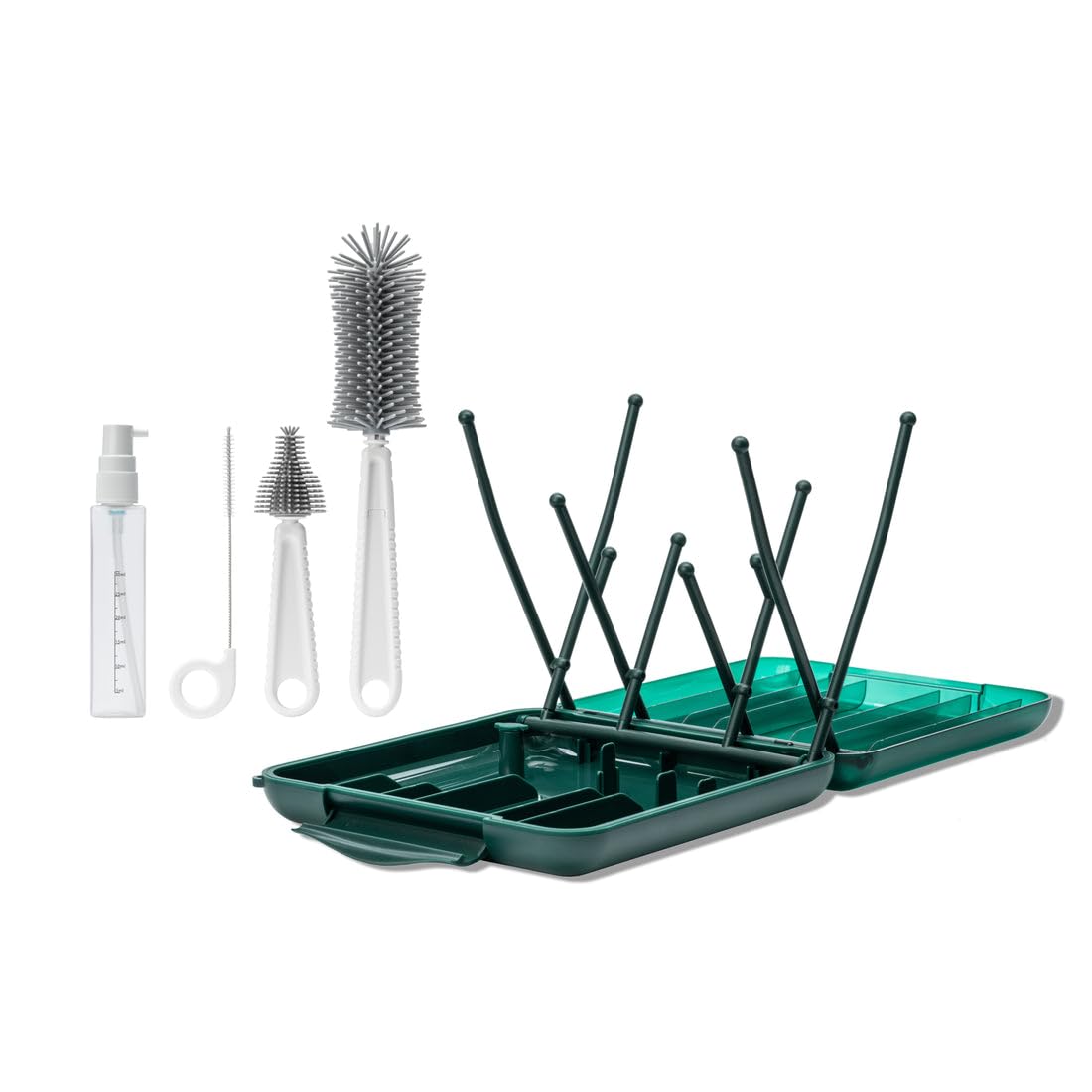 Travel Cleaning Kit & Drying Rack