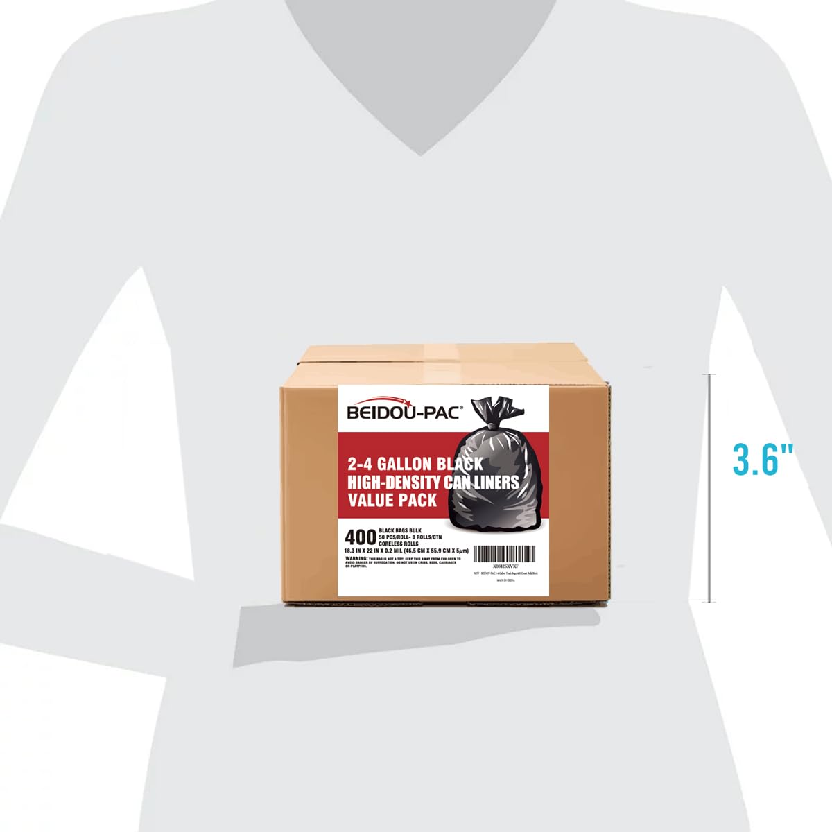 2 4 Gallon Trash Bags (400 Count)