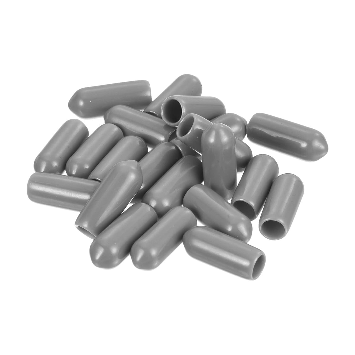 20pcs Rubber End Caps Protective Caps 5.5mm ID Vinyl PVC Round Tube Bolt Cap Cover Screw Thread Protectors