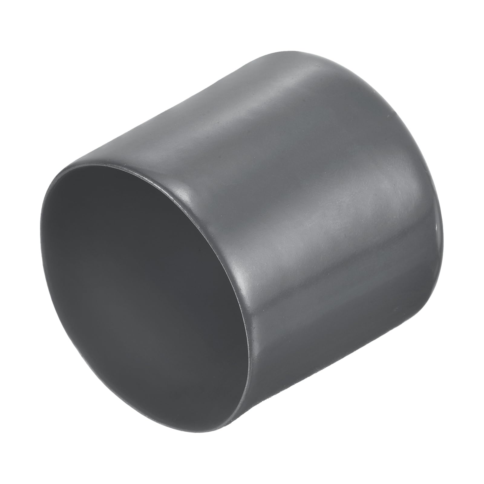20pcs Rubber End Caps 45mm ID Vinyl Round Tube Bolt Cap Cover Thread Protectors Dark Grey