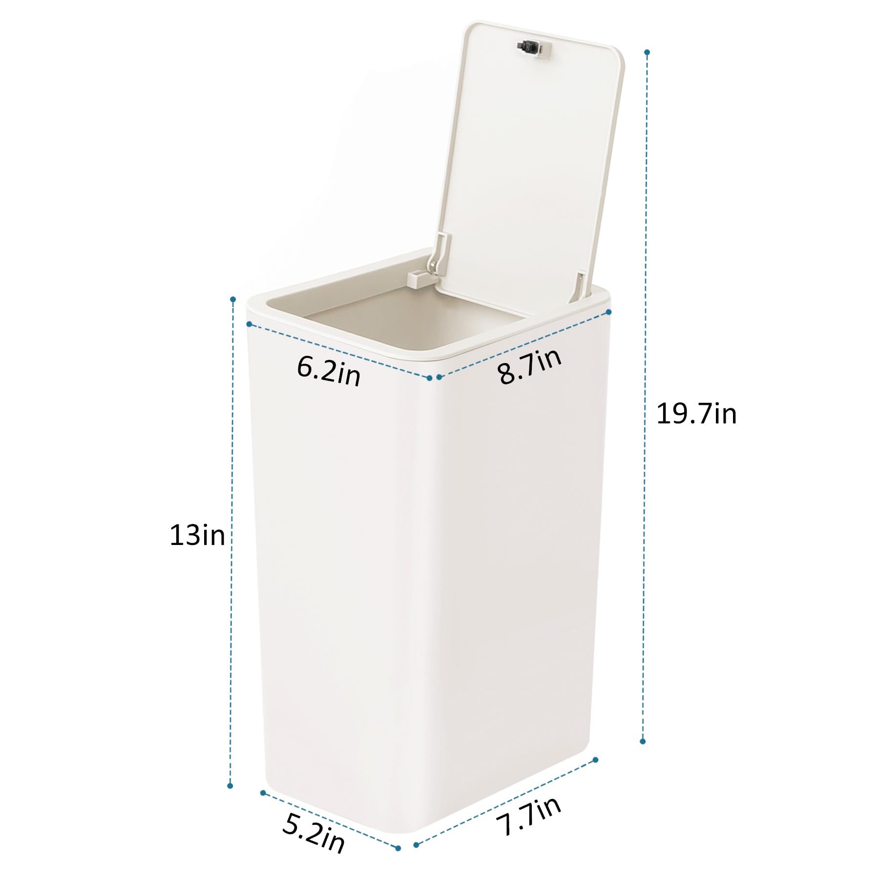Bathroom Trash Can with Lid
