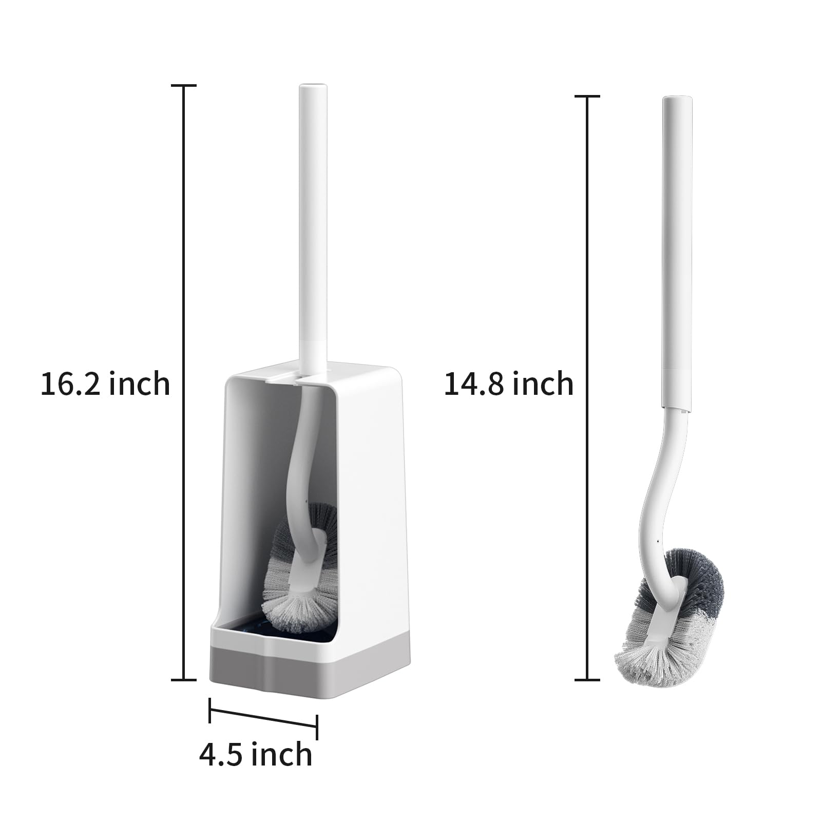 Marbarsse Bathroom Toilet Bowl Brush and Holder