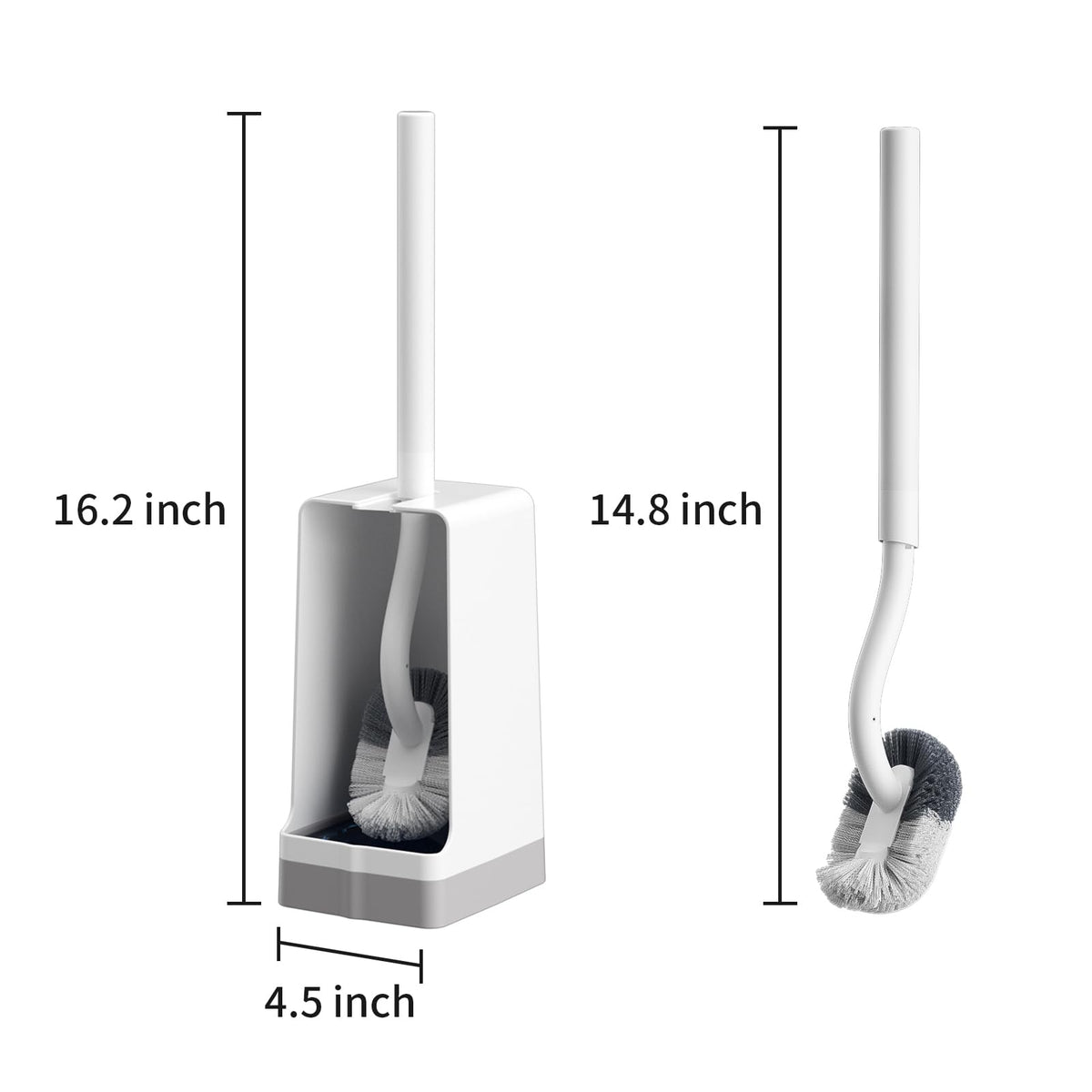 Marbarsse Bathroom Toilet Bowl Brush and Holder (2 Count)