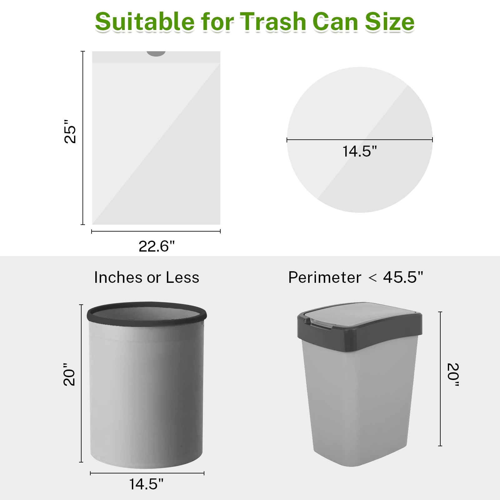 10 Gallon Trash Bags Drawstring (75 Count)