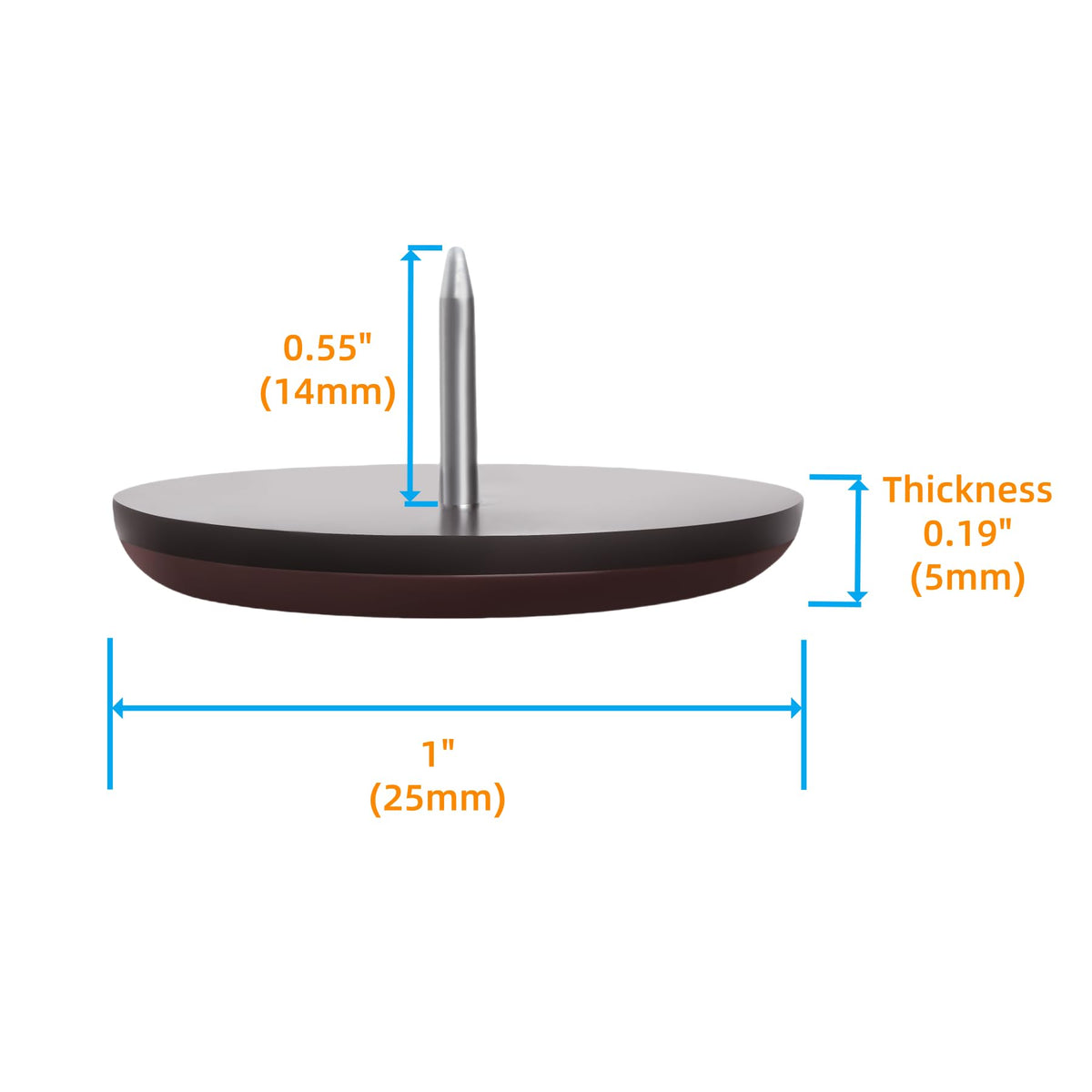 Furniture Glides Sliders (40 Count)