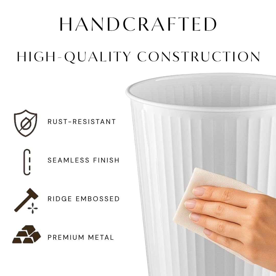 Metal Bathroom Trash Can