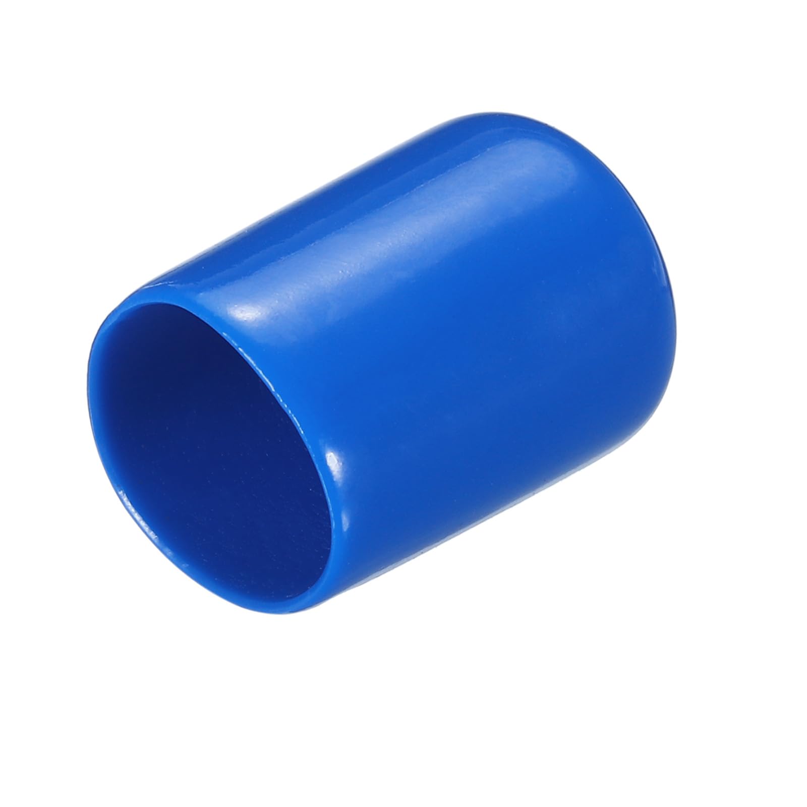 20pcs Rubber End Caps 14mm ID Vinyl PVC Round Tube Bolt Cap Cover Screw Thread Protectors Blue