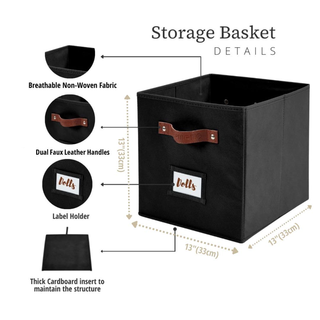 Storage Bins Cube Storage Bin with Labels (6 Count)