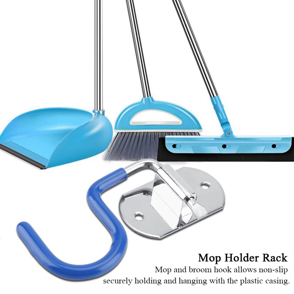 304 Stainless Steel Mop Broom Holder Wall Mount Space