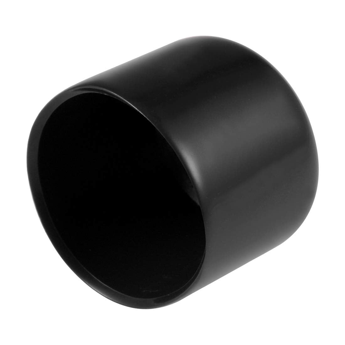 20pcs Rubber End Caps 36mm ID Vinyl Round Tube Bolt Cap Cover Thread Protectors Black (20 Count)