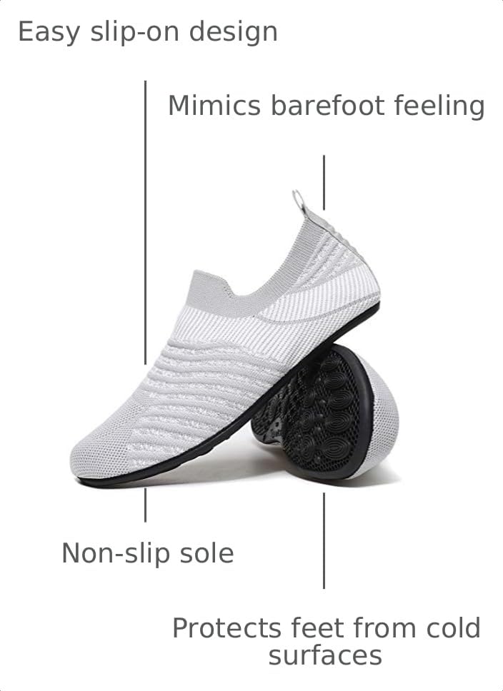 Adult Indoor House Slippers Socks Travel Lightweight Comfort Non Slip Grip House Floor Home Shoes for Women Men