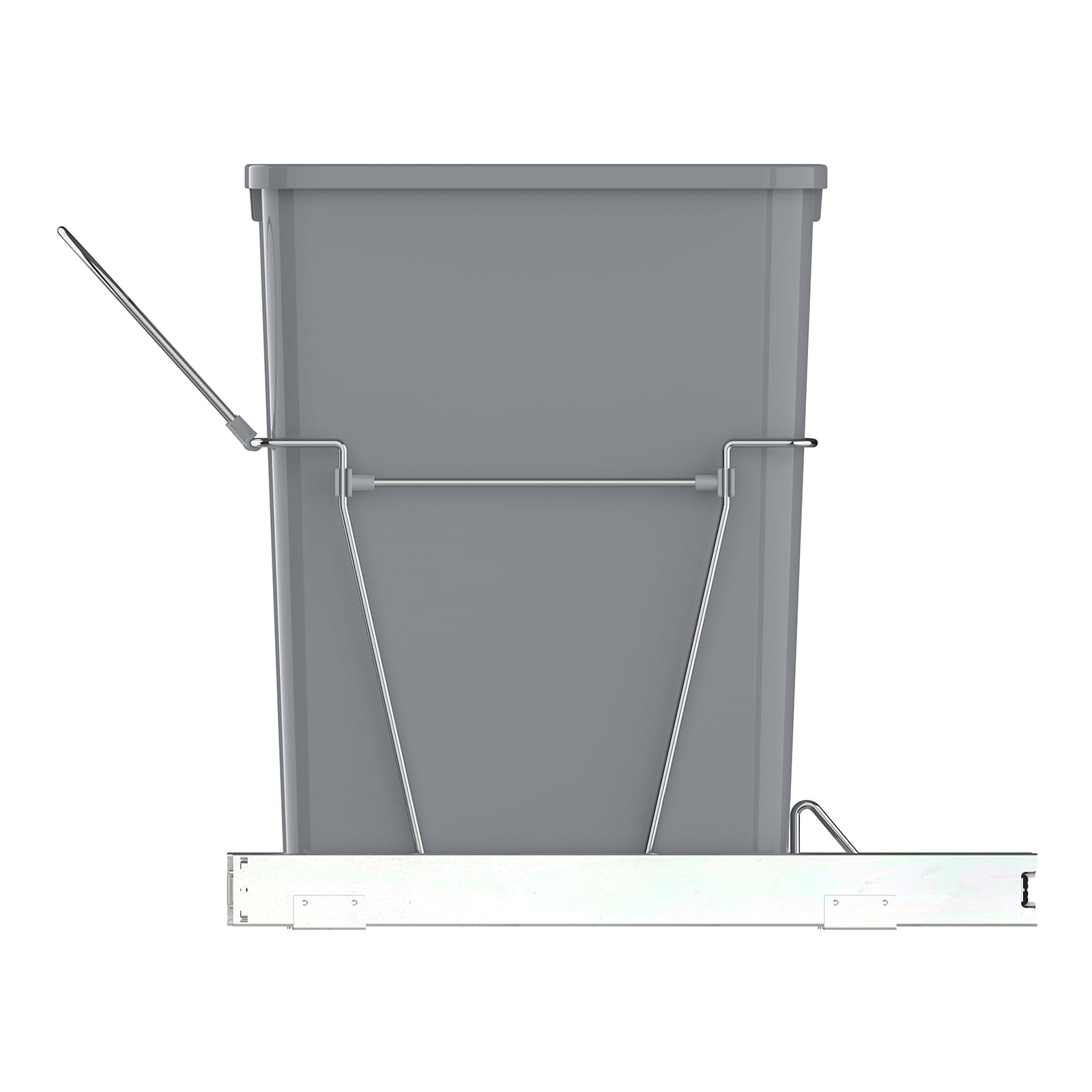 Single Pullout Trash Can for Under Kitchen Cabinets Include Single 35QT Trash Bin Doesn't Include Door Fittings
