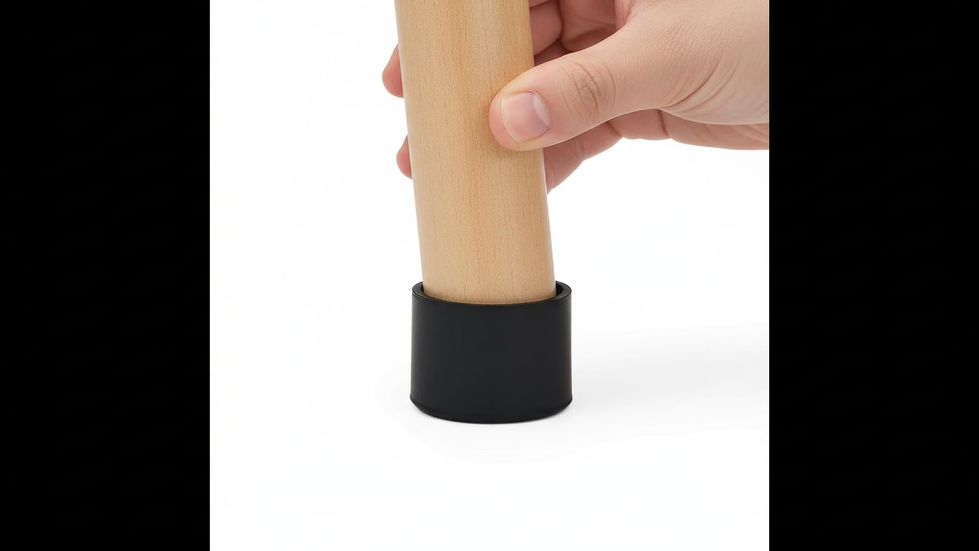 4 Pieces 45mm Rubber Chair Leg Caps Round (4 Count)