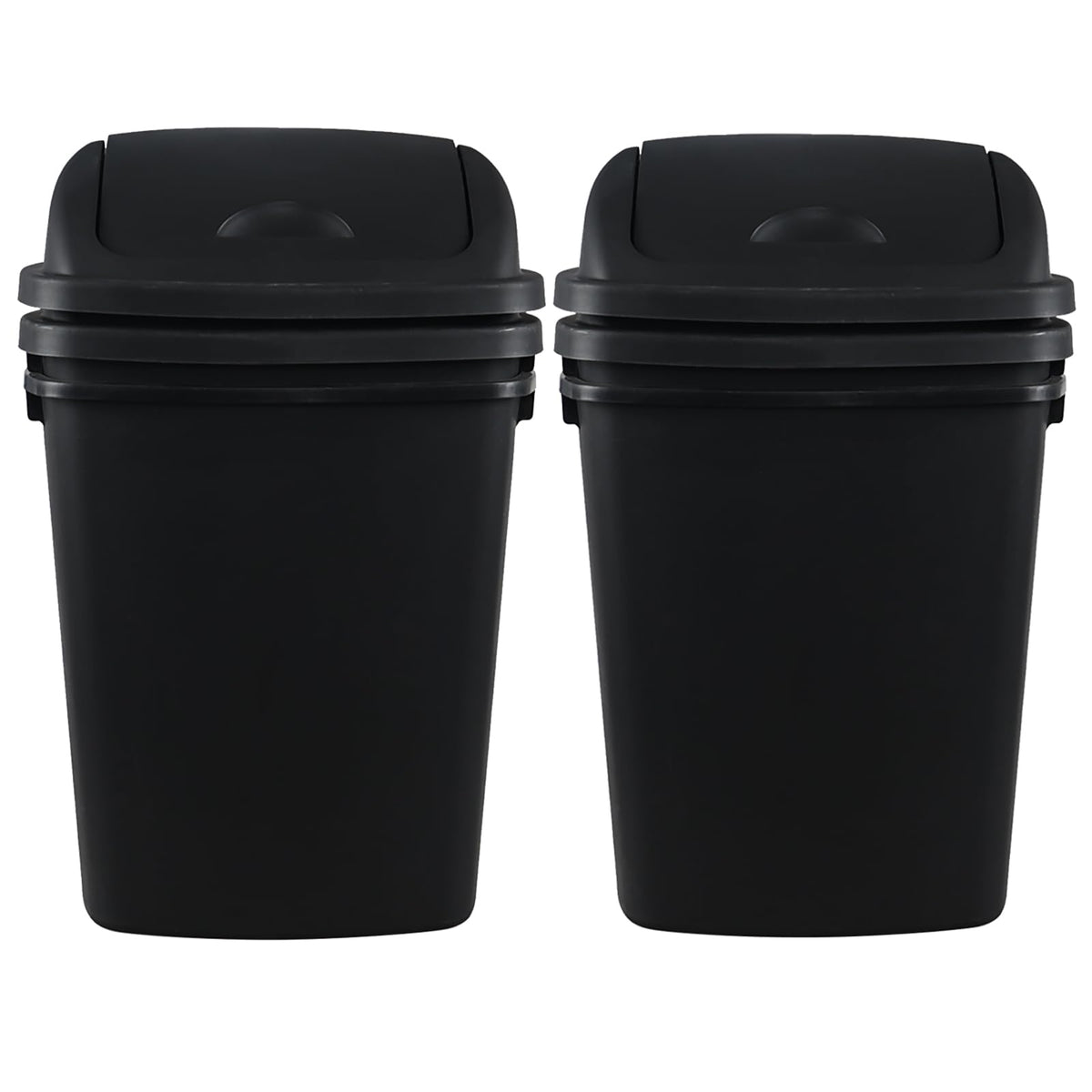 4 Pack 40 Liter Plastic Swing Lid Kitchen Garbage Cans (4 Count)