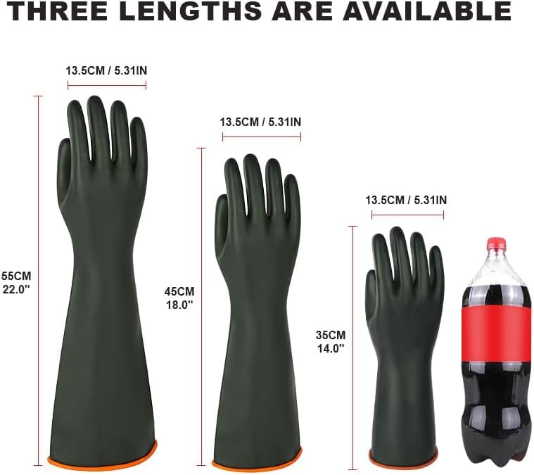 Heavy Duty Latex Chemical Resistant Gloves