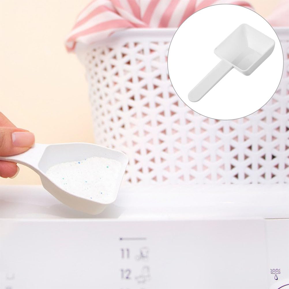 30pcs Plastic Measuring Spoons Laundry Powder Small Scoops for Home Use Reusable and Portable Scooper for Powders