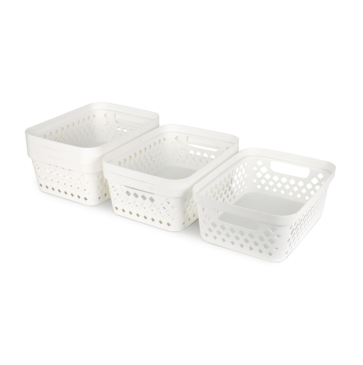 Plastic Storage Basket Set (6 Count)